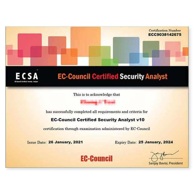 ECSA資安分析專家認證